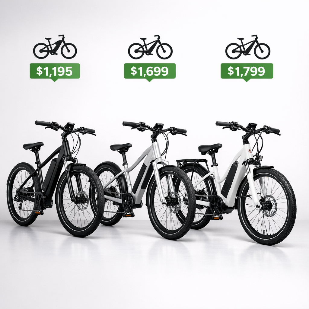 Best electric bikes under $2000 comparison chart for budget commuters