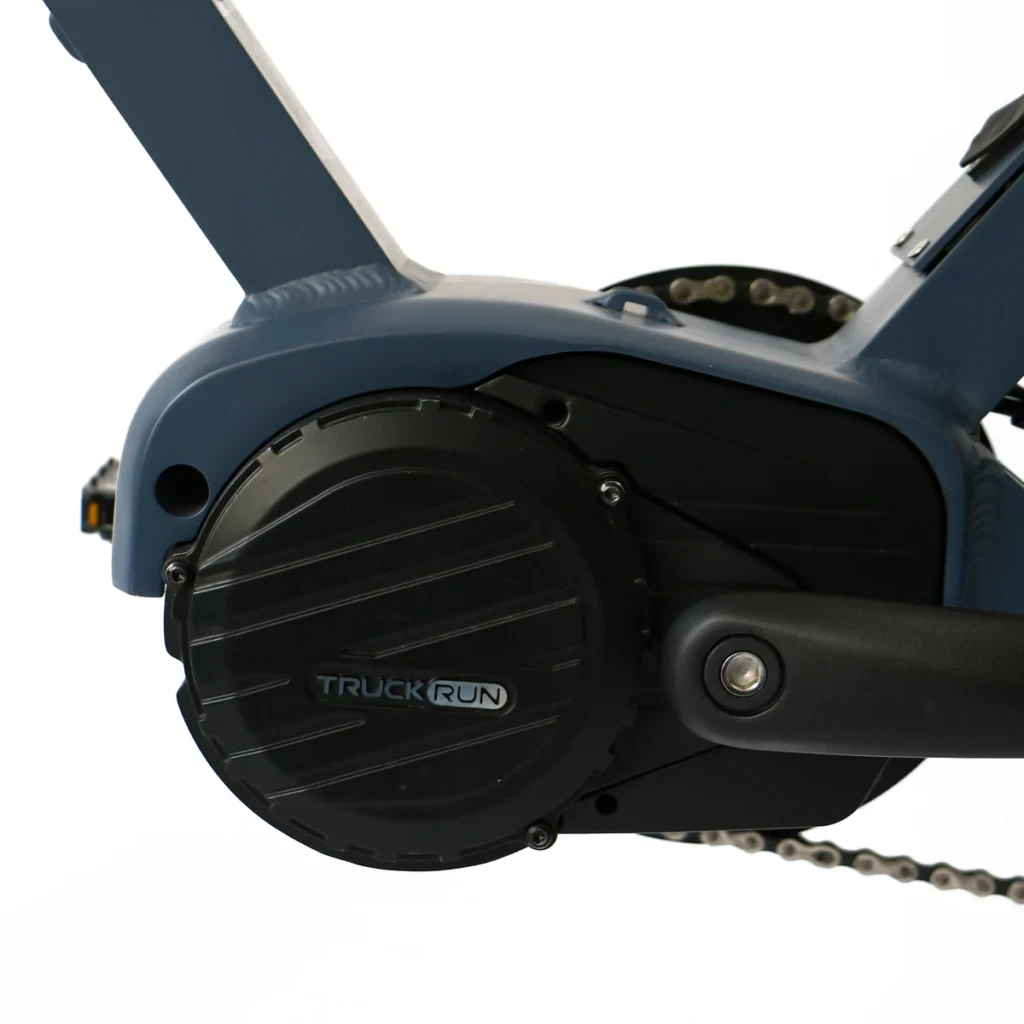 Electric bike motors explained with a close-up of a mid-drive motor system