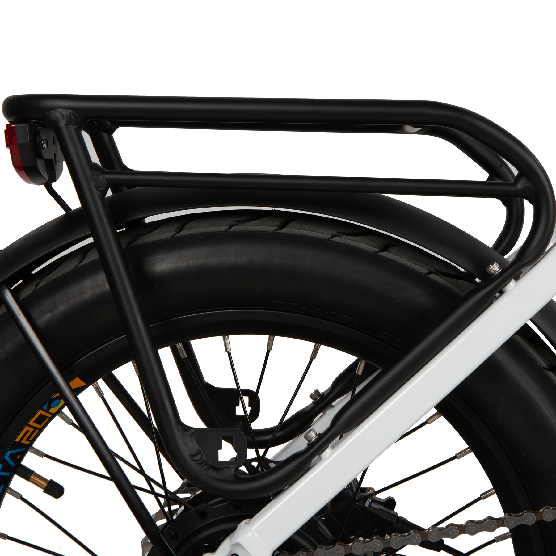 EUNORAU META20 1.0 rear rack and fender close-up
