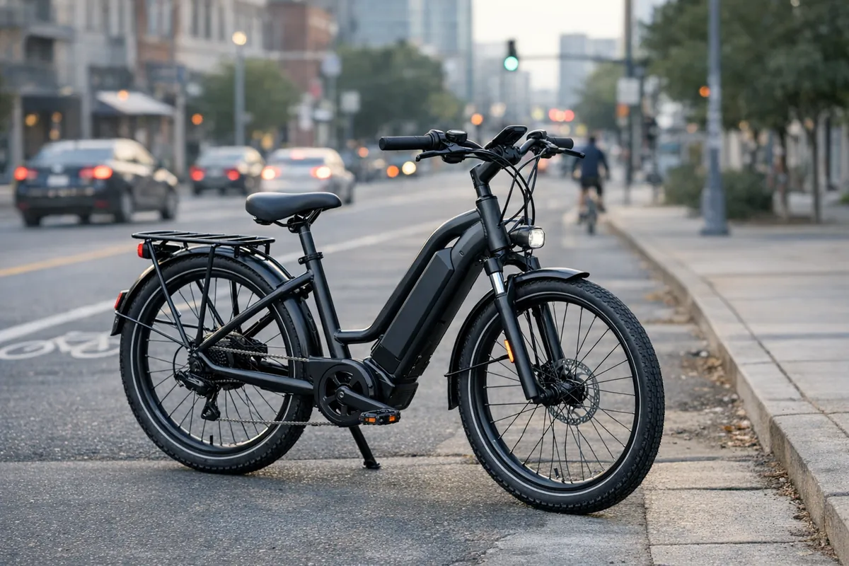 Best commuter ebike shown as a practical city electric bike set up for daily urban riding