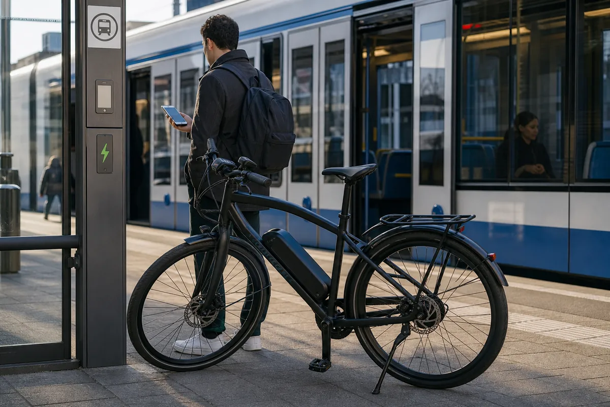 E-bike and public transit cost comparison for a city commute
